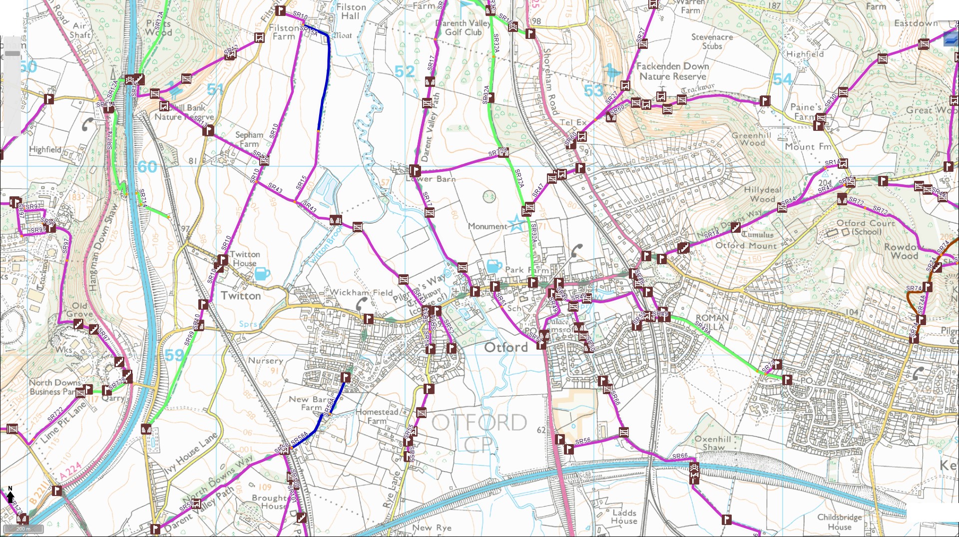 Public Footpath Map Kent Getting To Otford – Visit Otford